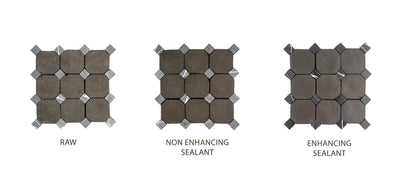 Octagon Cathedral 4" & Lyonnaise Black Marble