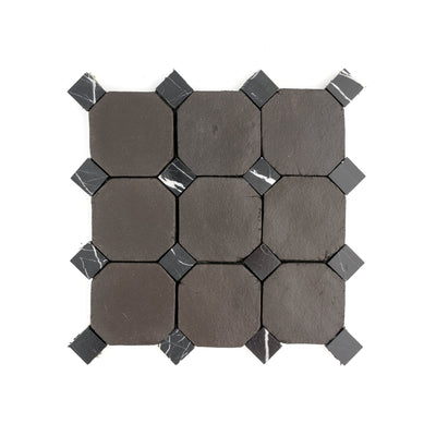 Octagon Cathedral 4" & Lyonnaise Black Marble