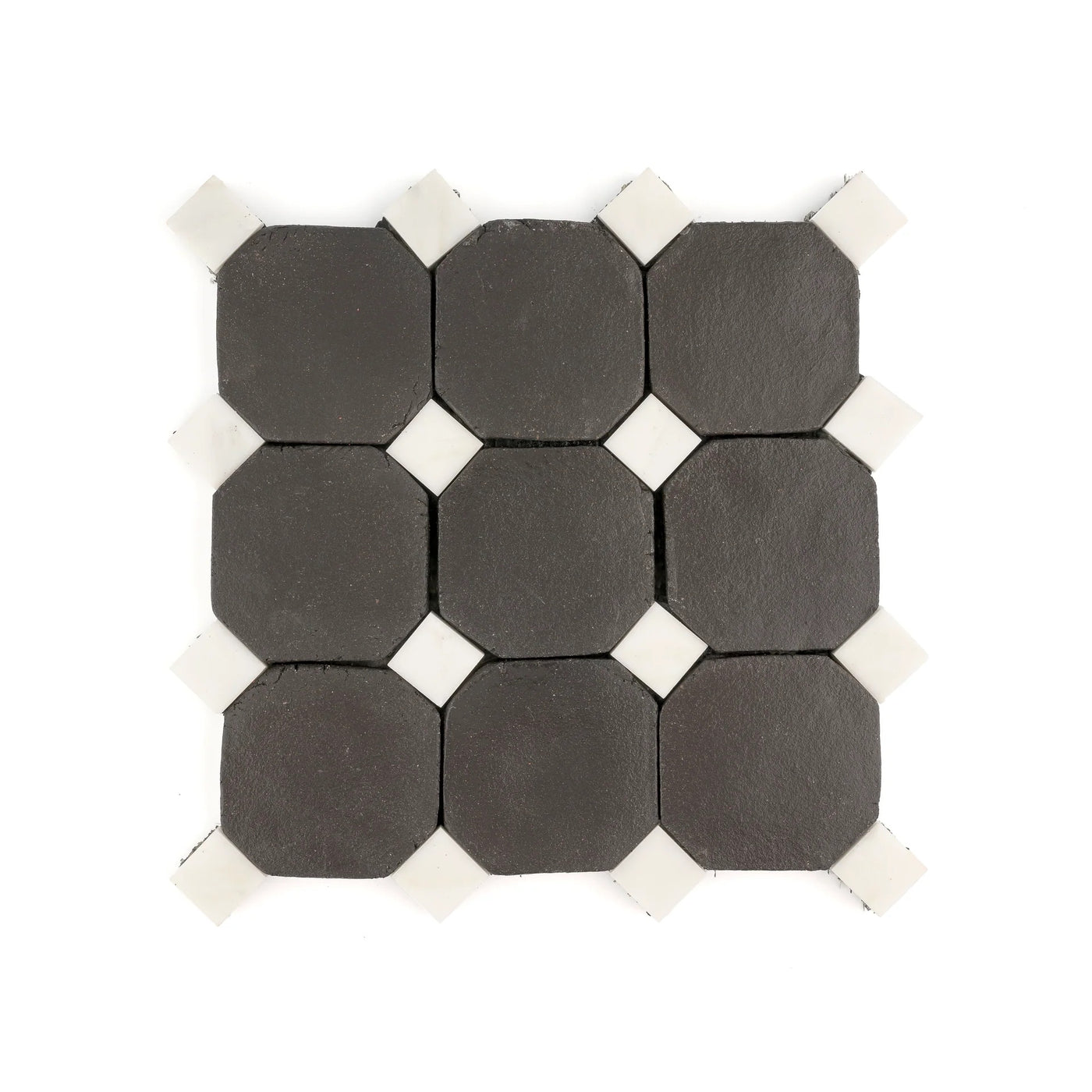 Octagon Cathedral 4" & Lyonnaise White Marble